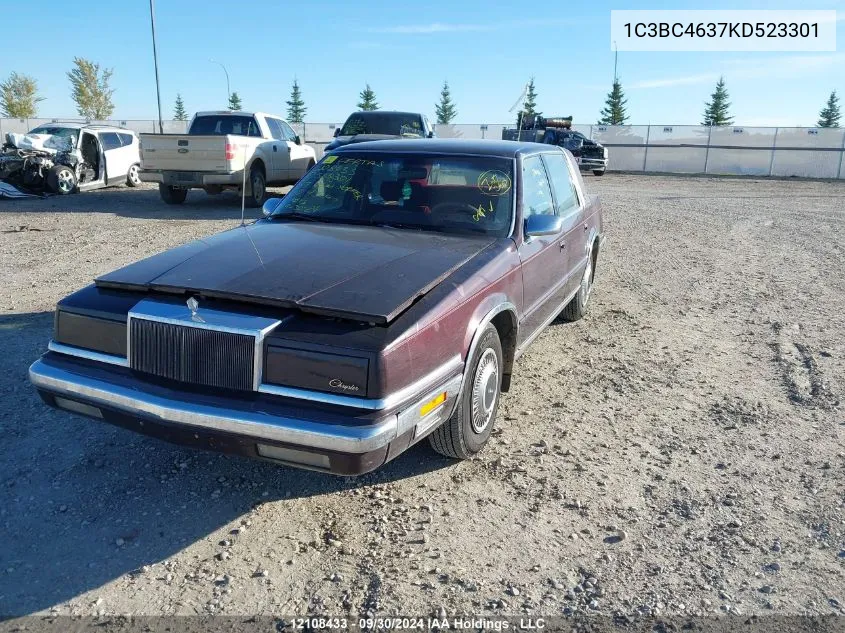 1989 Chrysler New Yorker C-Body VIN: 1C3BC4637KD523301 Lot: 12108433