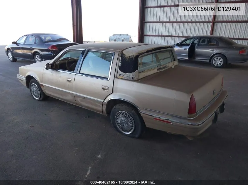 1993 Chrysler New Yorker C-Body Salon VIN: 1C3XC66R6PD129401 Lot: 40482165