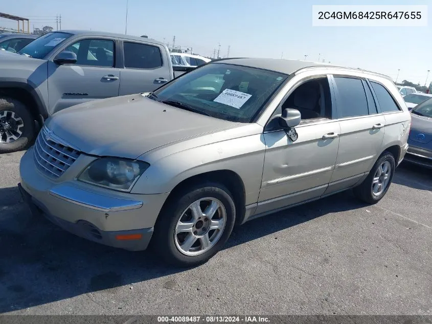 2005 Chrysler Pacifica Touring VIN: 2C4GM68425R647655 Lot: 40089487