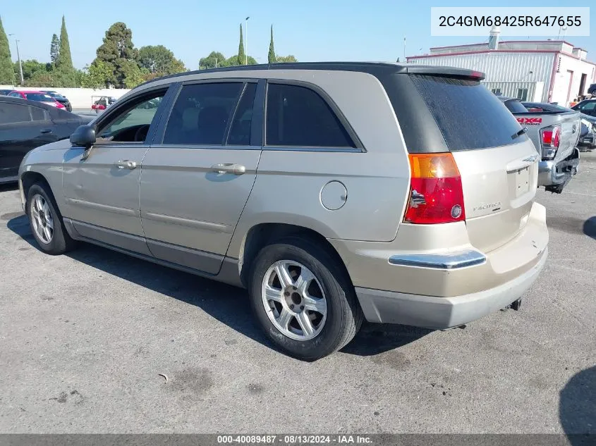 2005 Chrysler Pacifica Touring VIN: 2C4GM68425R647655 Lot: 40089487