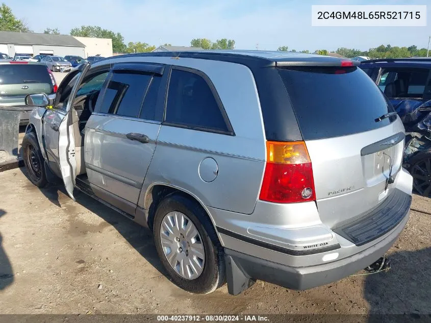 2005 Chrysler Pacifica VIN: 2C4GM48L65R521715 Lot: 40237912