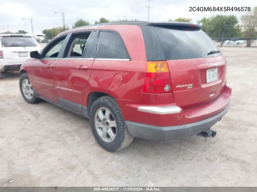 2005 Chrysler Pacifica Touring VIN: 2C4GM684X5R496578 Lot: 40834217