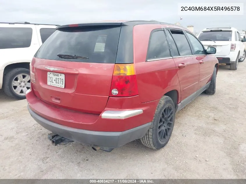 2005 Chrysler Pacifica Touring VIN: 2C4GM684X5R496578 Lot: 40834217