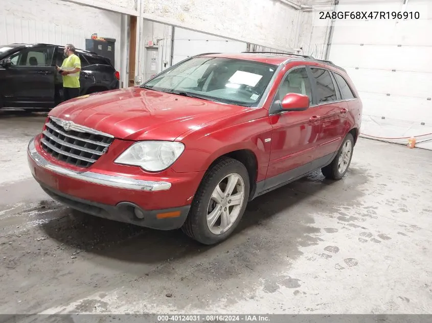 2007 Chrysler Pacifica Touring VIN: 2A8GF68X47R196910 Lot: 40124031