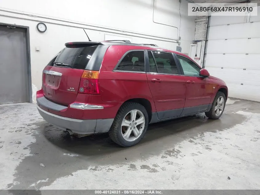 2A8GF68X47R196910 2007 Chrysler Pacifica Touring