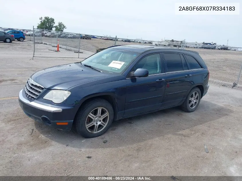 2007 Chrysler Pacifica Touring VIN: 2A8GF68X07R334183 Lot: 40189486