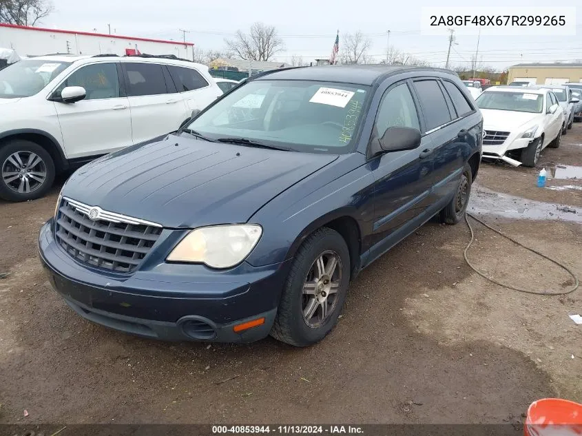 2007 Chrysler Pacifica VIN: 2A8GF48X67R299265 Lot: 40853944