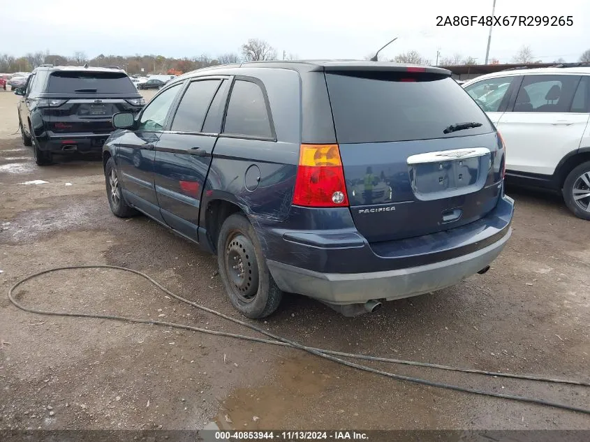 2007 Chrysler Pacifica VIN: 2A8GF48X67R299265 Lot: 40853944