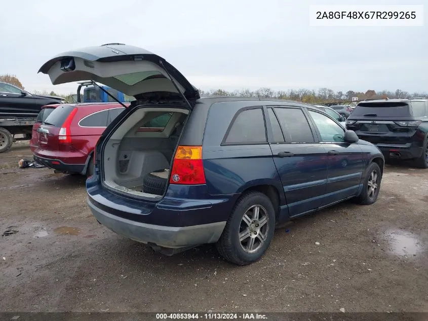 2007 Chrysler Pacifica VIN: 2A8GF48X67R299265 Lot: 40853944