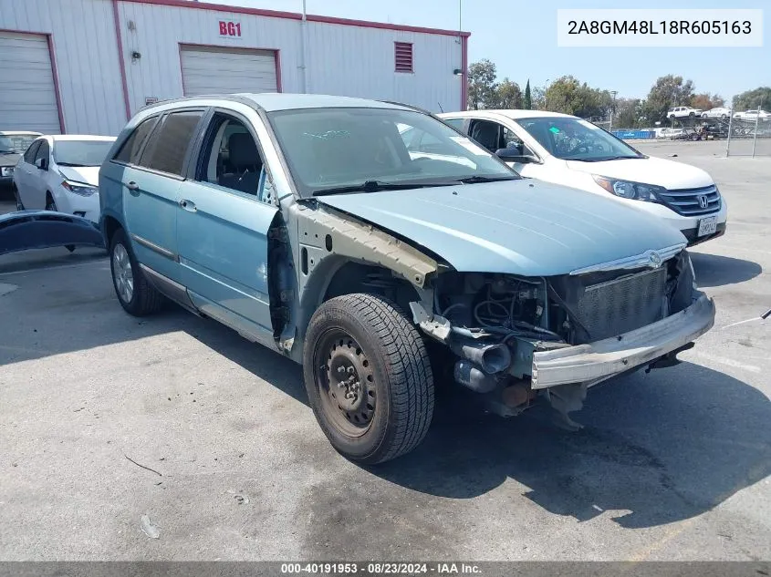 2008 Chrysler Pacifica Lx VIN: 2A8GM48L18R605163 Lot: 40191953