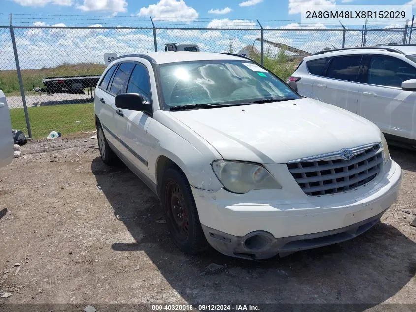 2A8GM48LX8R152029 2008 Chrysler Pacifica Lx