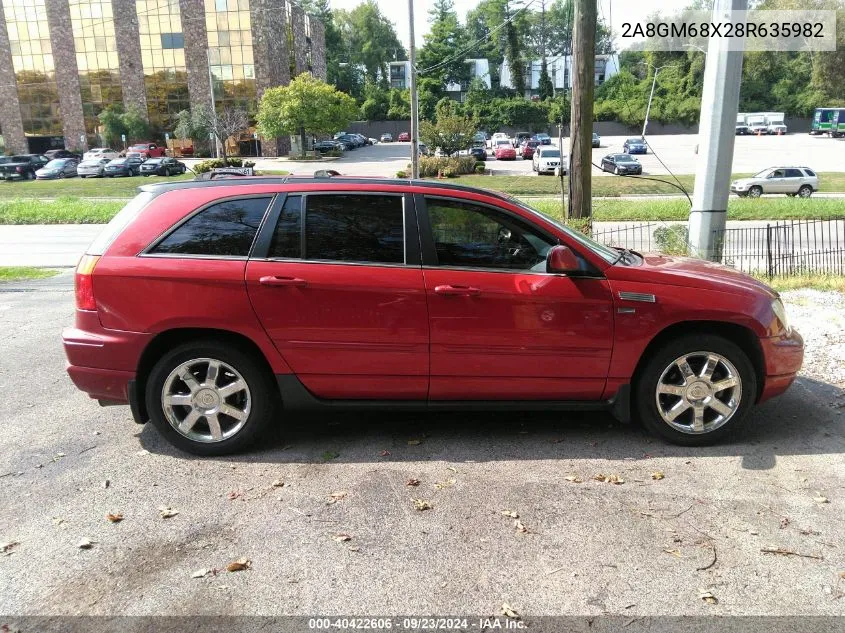 2008 Chrysler Pacifica Touring VIN: 2A8GM68X28R635982 Lot: 40422606