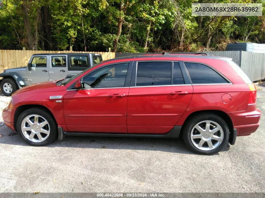 2008 Chrysler Pacifica Touring VIN: 2A8GM68X28R635982 Lot: 40422606