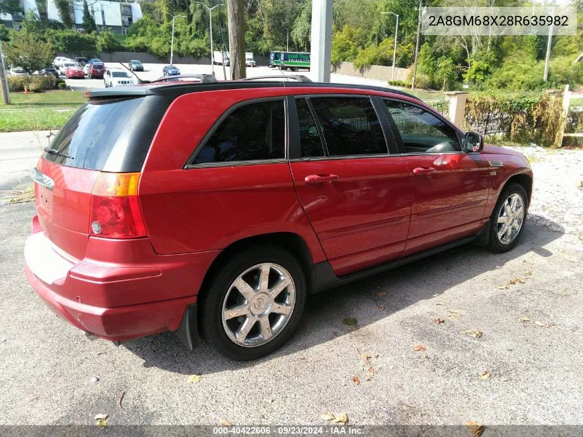 2008 Chrysler Pacifica Touring VIN: 2A8GM68X28R635982 Lot: 40422606