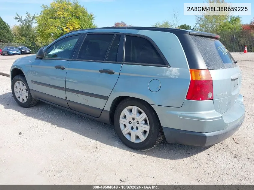 2008 Chrysler Pacifica Lx VIN: 2A8GM48L38R659225 Lot: 40504640