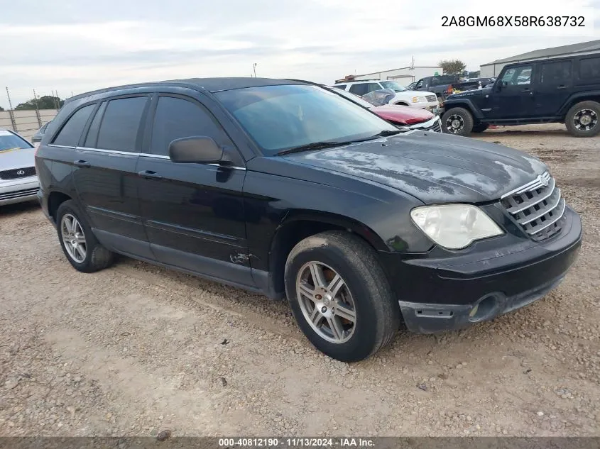 2008 Chrysler Pacifica Touring VIN: 2A8GM68X58R638732 Lot: 40812190