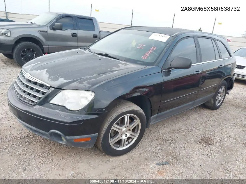 2008 Chrysler Pacifica Touring VIN: 2A8GM68X58R638732 Lot: 40812190