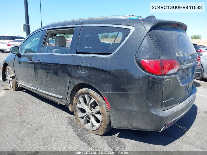 2017 Chrysler Pacifica Limited VIN: 2C4RC1GG0HR841633 Lot: 40373305