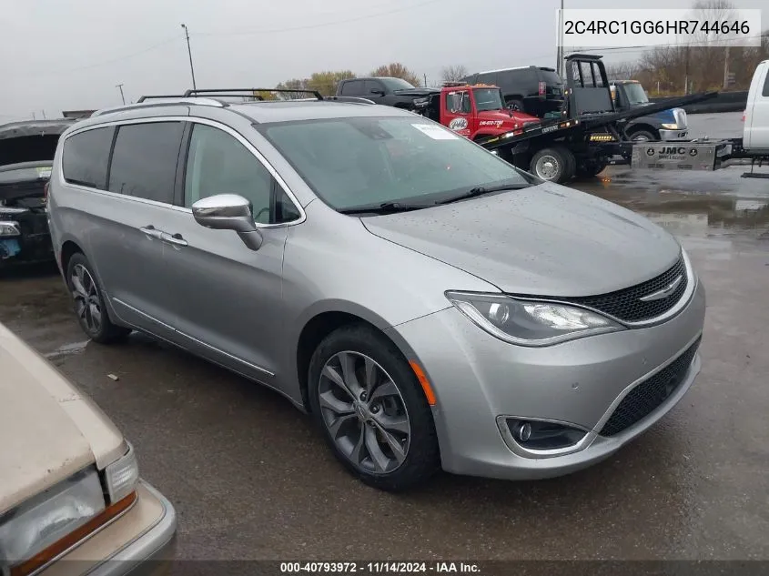 2017 Chrysler Pacifica Limited VIN: 2C4RC1GG6HR744646 Lot: 40793972