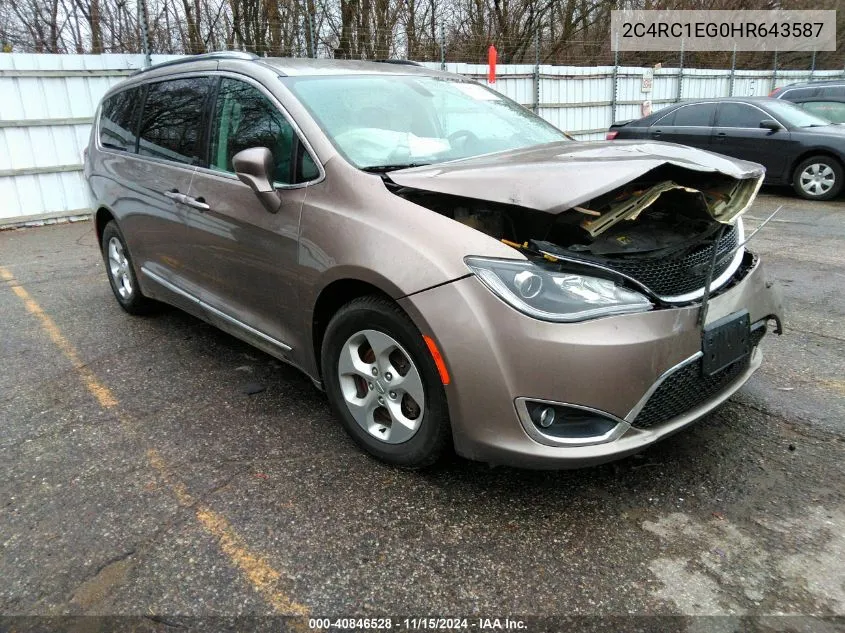 2017 Chrysler Pacifica Touring-L Plus VIN: 2C4RC1EG0HR643587 Lot: 40846528