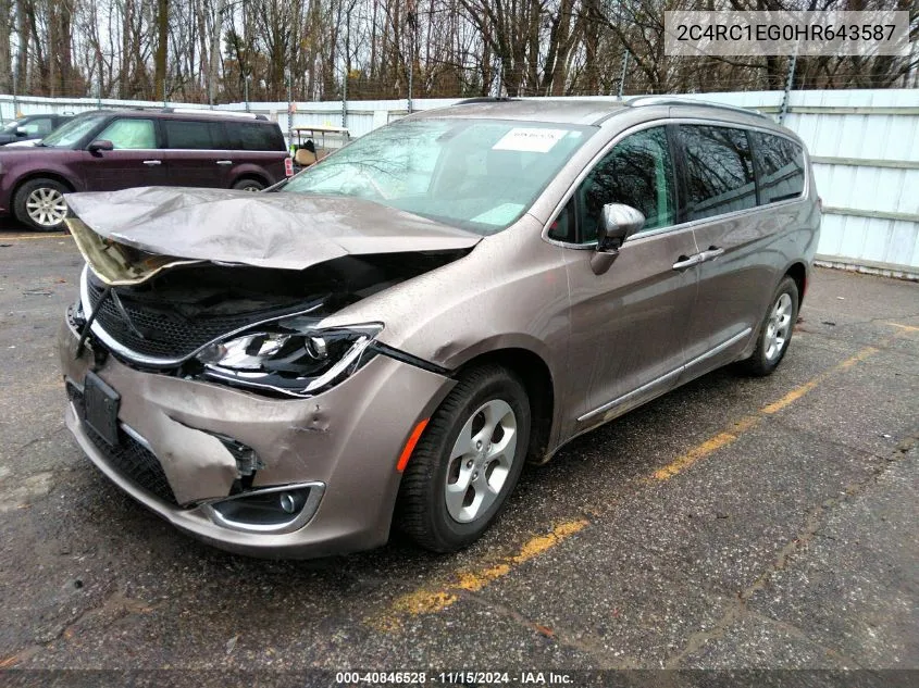 2017 Chrysler Pacifica Touring-L Plus VIN: 2C4RC1EG0HR643587 Lot: 40846528