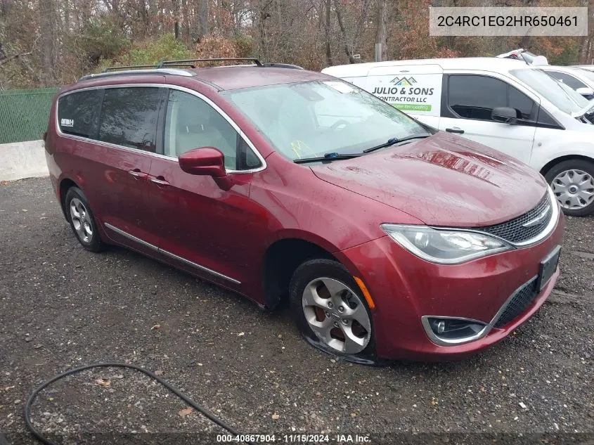 2017 Chrysler Pacifica Touring-L Plus VIN: 2C4RC1EG2HR650461 Lot: 40867904