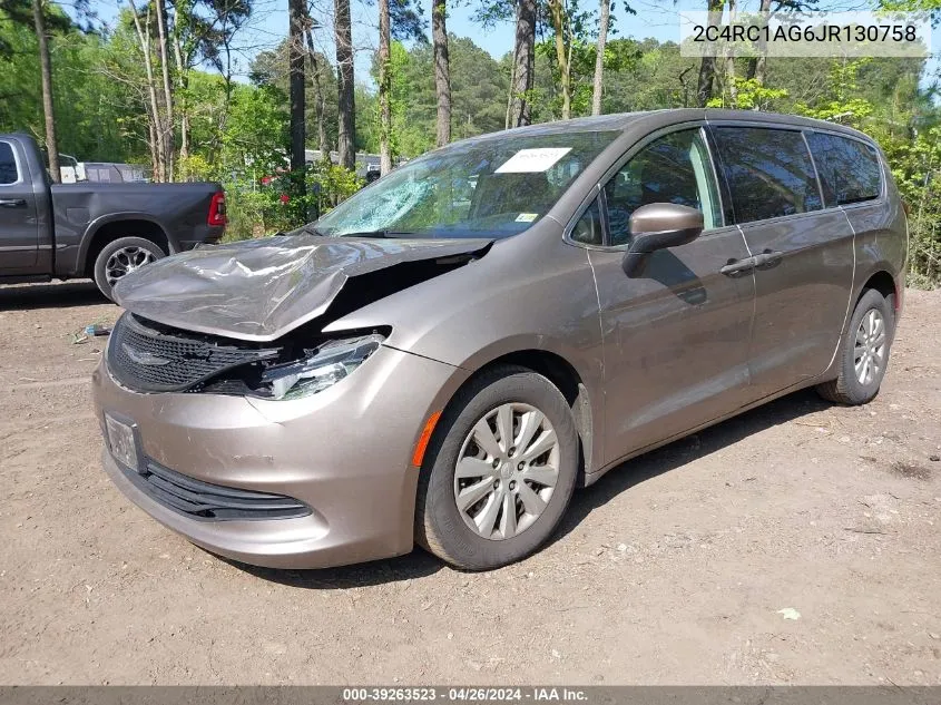 2018 Chrysler Pacifica L VIN: 2C4RC1AG6JR130758 Lot: 39263523