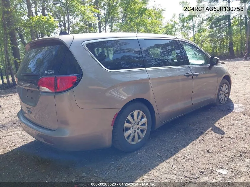 2018 Chrysler Pacifica L VIN: 2C4RC1AG6JR130758 Lot: 39263523