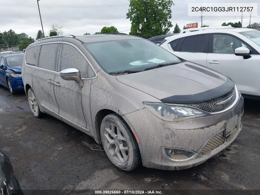 2C4RC1GG3JR112757 2018 Chrysler Pacifica Limited