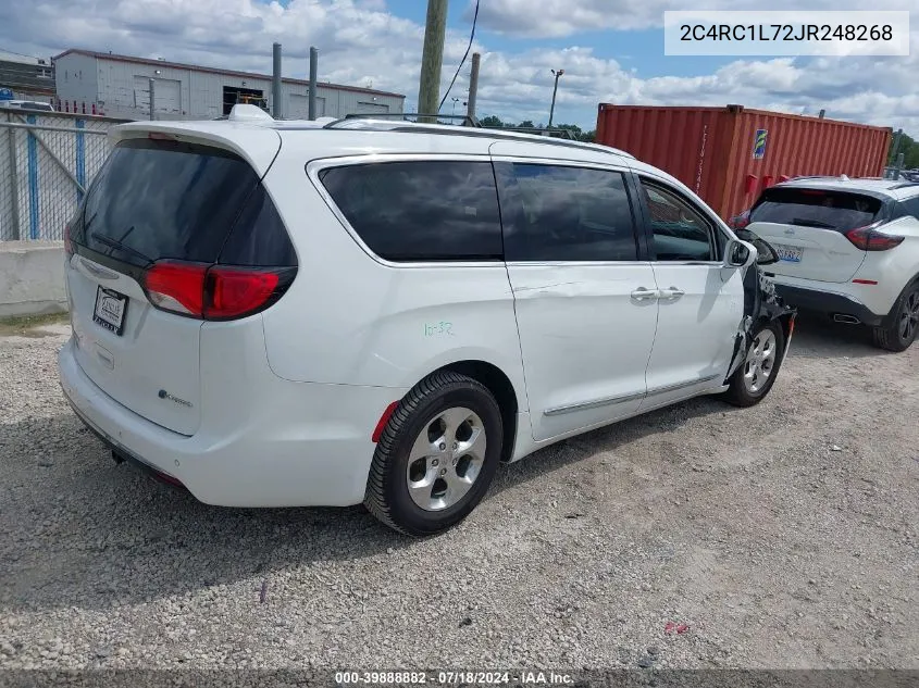 2018 Chrysler Pacifica Hybrid Touring L VIN: 2C4RC1L72JR248268 Lot: 39888882