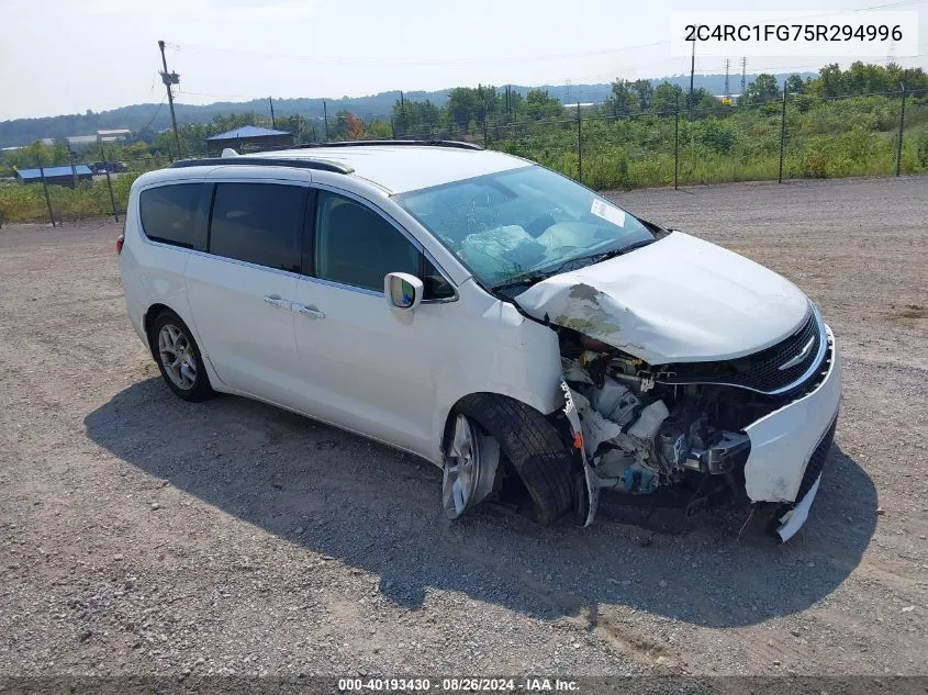 2018 Chrysler Pacifica VIN: 2C4RC1FG75R294996 Lot: 40193430