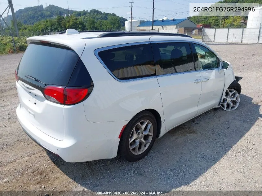 2018 Chrysler Pacifica VIN: 2C4RC1FG75R294996 Lot: 40193430