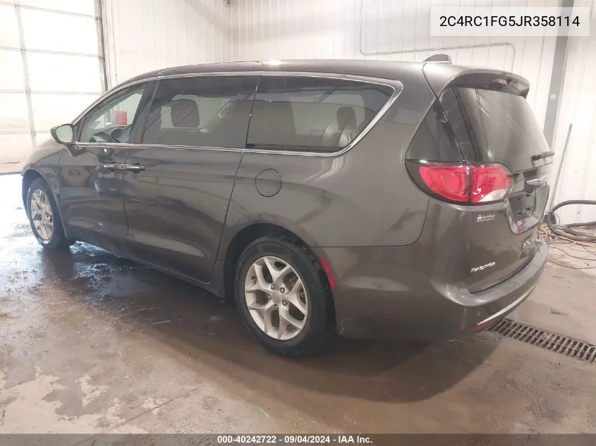 2018 Chrysler Pacifica Touring Plus VIN: 2C4RC1FG5JR358114 Lot: 40242722