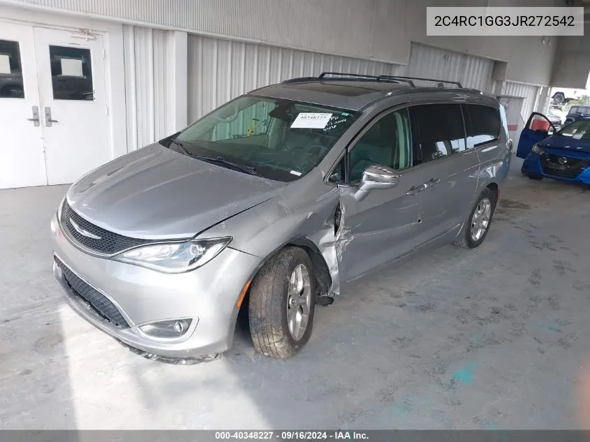 2018 Chrysler Pacifica Limited VIN: 2C4RC1GG3JR272542 Lot: 40348227