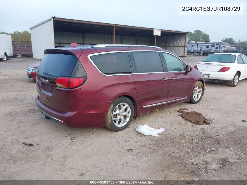 2018 Chrysler Pacifica Touring L Plus VIN: 2C4RC1EG7JR108729 Lot: 40503755