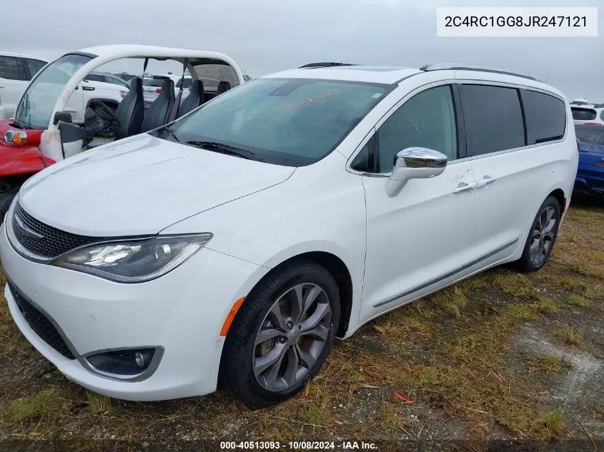 2018 Chrysler Pacifica Limited VIN: 2C4RC1GG8JR247121 Lot: 40513093