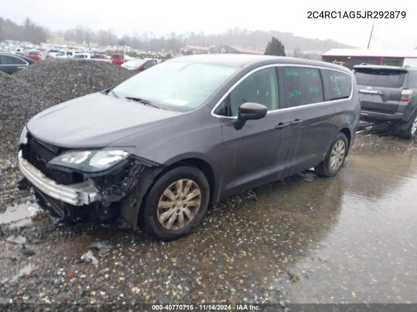 2018 Chrysler Pacifica L VIN: 2C4RC1AG5JR292879 Lot: 40770715