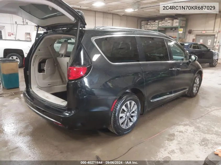 2019 Chrysler Pacifica Hybrid Limited VIN: 2C4RC1N70KR687029 Lot: 40271644