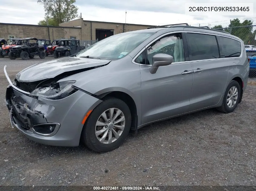 2019 Chrysler Pacifica Touring Plus VIN: 2C4RC1FG9KR533465 Lot: 40272481