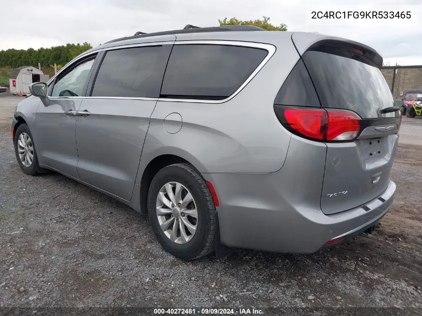 2019 Chrysler Pacifica Touring Plus VIN: 2C4RC1FG9KR533465 Lot: 40272481