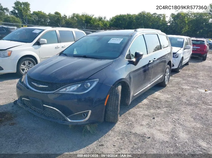 2019 Chrysler Pacifica Touring L VIN: 2C4RC1BG9KR577360 Lot: 40313035