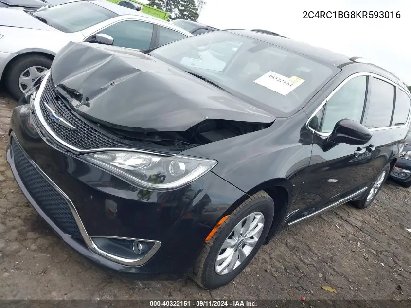 2019 Chrysler Pacifica Touring L VIN: 2C4RC1BG8KR593016 Lot: 40322151