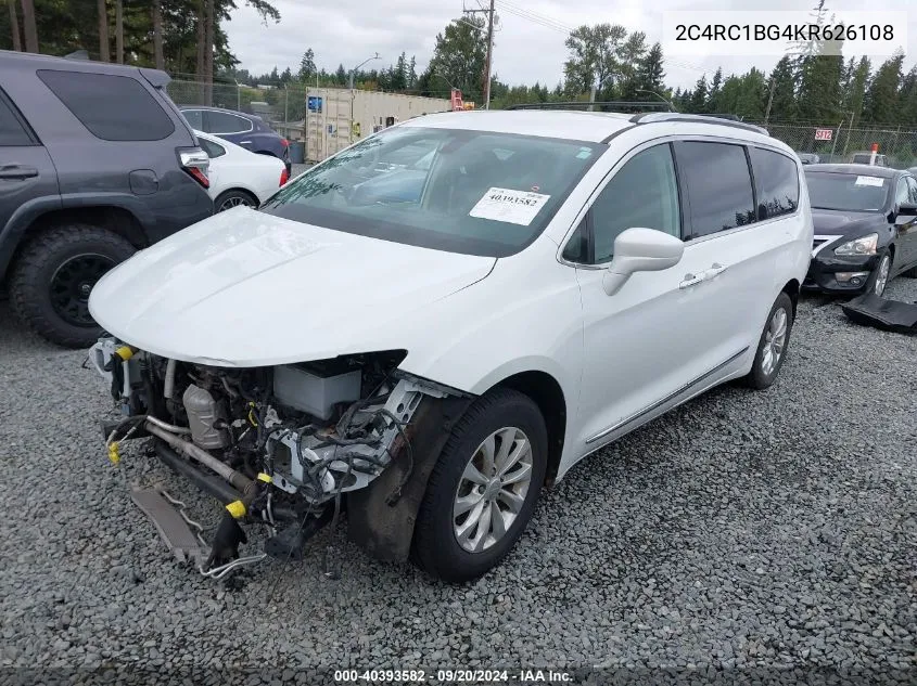 2019 Chrysler Pacifica Touring L VIN: 2C4RC1BG4KR626108 Lot: 40393582