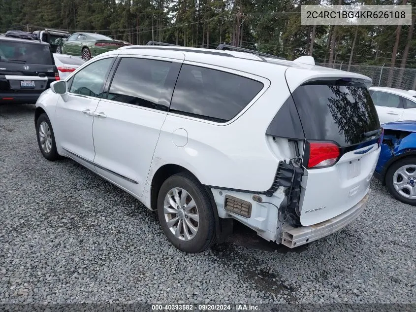 2019 Chrysler Pacifica Touring L VIN: 2C4RC1BG4KR626108 Lot: 40393582