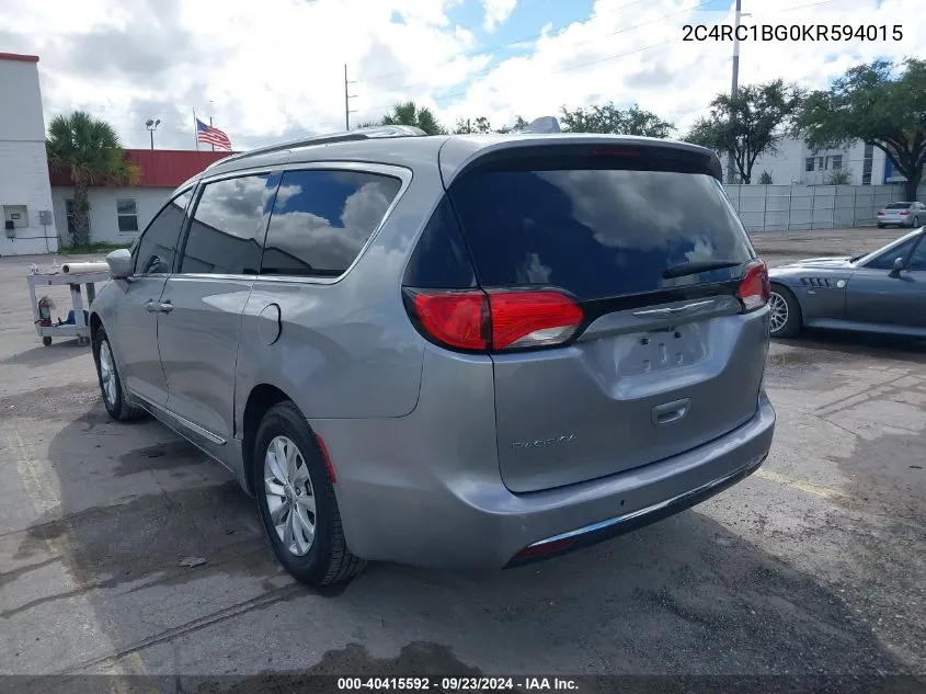 2019 Chrysler Pacifica Touring L VIN: 2C4RC1BG0KR594015 Lot: 40415592