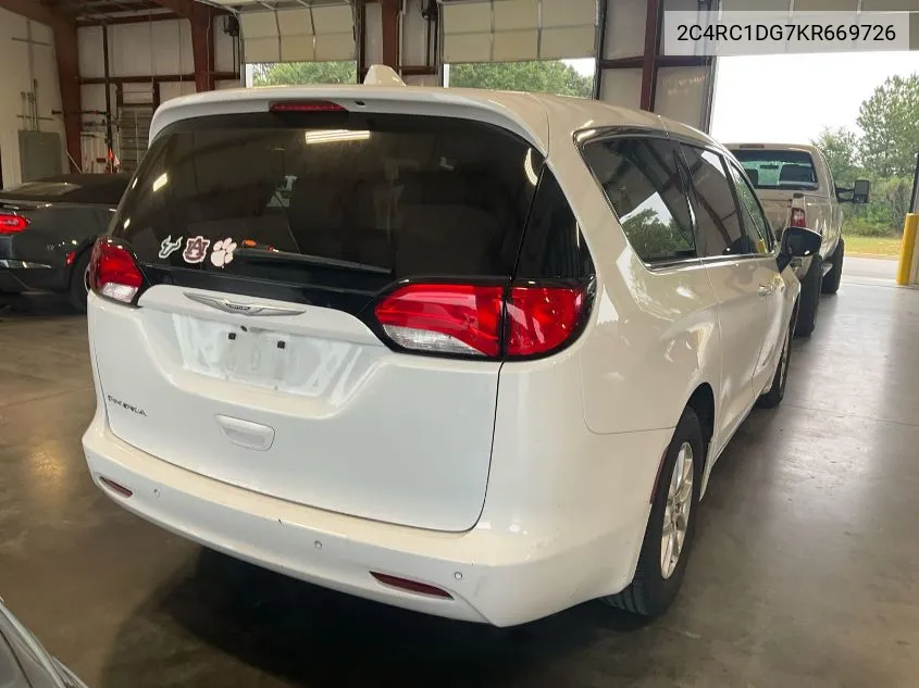 2019 Chrysler Pacifica Touring VIN: 2C4RC1DG7KR669726 Lot: 40454396