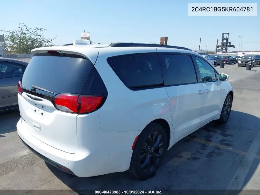 2019 Chrysler Pacifica Touring L VIN: 2C4RC1BG5KR604781 Lot: 40473983