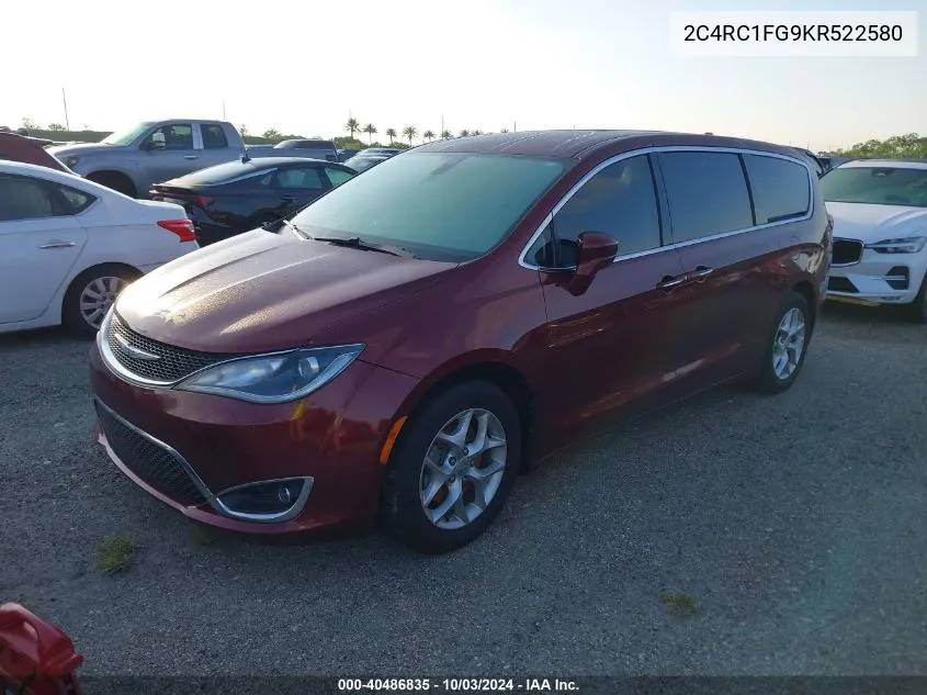 2019 Chrysler Pacifica Touring Plus VIN: 2C4RC1FG9KR522580 Lot: 40486835