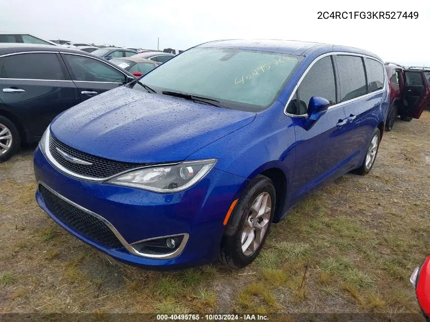 2019 Chrysler Pacifica Touring Plus VIN: 2C4RC1FG3KR527449 Lot: 40495765