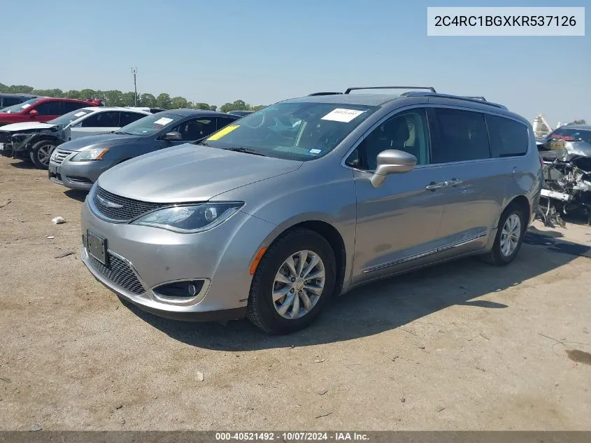 2019 Chrysler Pacifica Touring L VIN: 2C4RC1BGXKR537126 Lot: 40521492